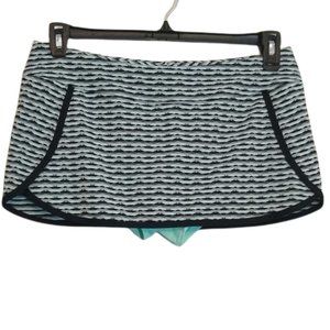 Athleta Active Skort Aqua Black and White Size Medium NWOT